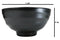 Pack Of 6 Modern Ridged Matte Black Melamine Deep Ramen Soup Pasta Bowls 46oz