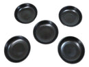 Pack Of 5 Black Tetsu Kesho Ceramic Collection Shallow Bowl Or Deep Plates 10oz