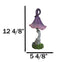 Enchanted Fairy Garden Giant Purple Crooked Toadstool Mushroom Figurine 12"H