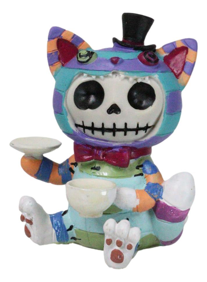 Furry Bones Whimsical Wonderland Cheshire Cat Alice Decor Figurine Furrybones