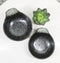 Pack Of 5 Charcoal Grey Tone Hakumu Small Ponzu Miso Soup Bowls With Handle 5oz