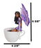 Amy Brown Fantasy Magic FAE Purple Winged Ebony Fairy Sitting On Teacup Figurine