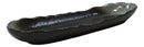 Pack Of 3 Charcoal Grey Tone Hakumu Wavy Oblong Long Serving Platter 13.25"L