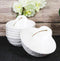 Pack Of 6 Yukino Hana Snowflakes Melamine Shallow Bowls With Handle 7oz