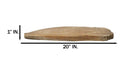 Bohemian Rustic Live Edge Irregular Shaped Teak Wood Charcuterie Cheeseboard - Ebros Gift