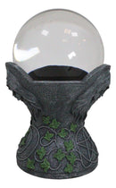 Wicca Sacred Moon Triple Goddess Mother Maiden Crone Pentagram Gazing Glass Ball