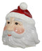 Whimsical North Pole Jolly Santa Claus Christmas Ceramic Cookie Jar Figurine