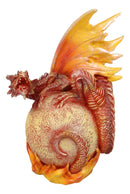 Celestial Solar Sun Galaxy Planet Terrestrial Guardian Fire Dragon Figurine