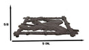 Rustic Western Native Indian Warrior End Of Trail Cast Iron Wall Trivet Decor
