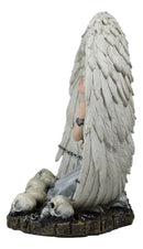 Captive Spirits Blindfolded Purity Angel Tied In Chains By Skulls Figurine