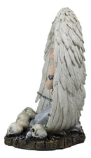 Captive Spirits Blindfolded Purity Angel Tied In Chains By Skulls Figurine