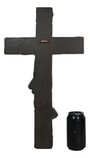 Large Men In Blue Police Officer Gun Eagle Badge Hope Grace Peace Wall Cross