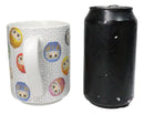 Set Of 2 Daruma Talisman Of Luck And Perseverance Textured Ceramic Mug Cups 11oz