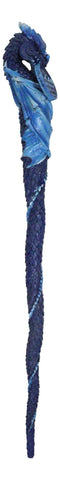 Blue Water Ocean Wave Drake Elemental Dragon Fantasy Cosplay Magic Wand 14" L