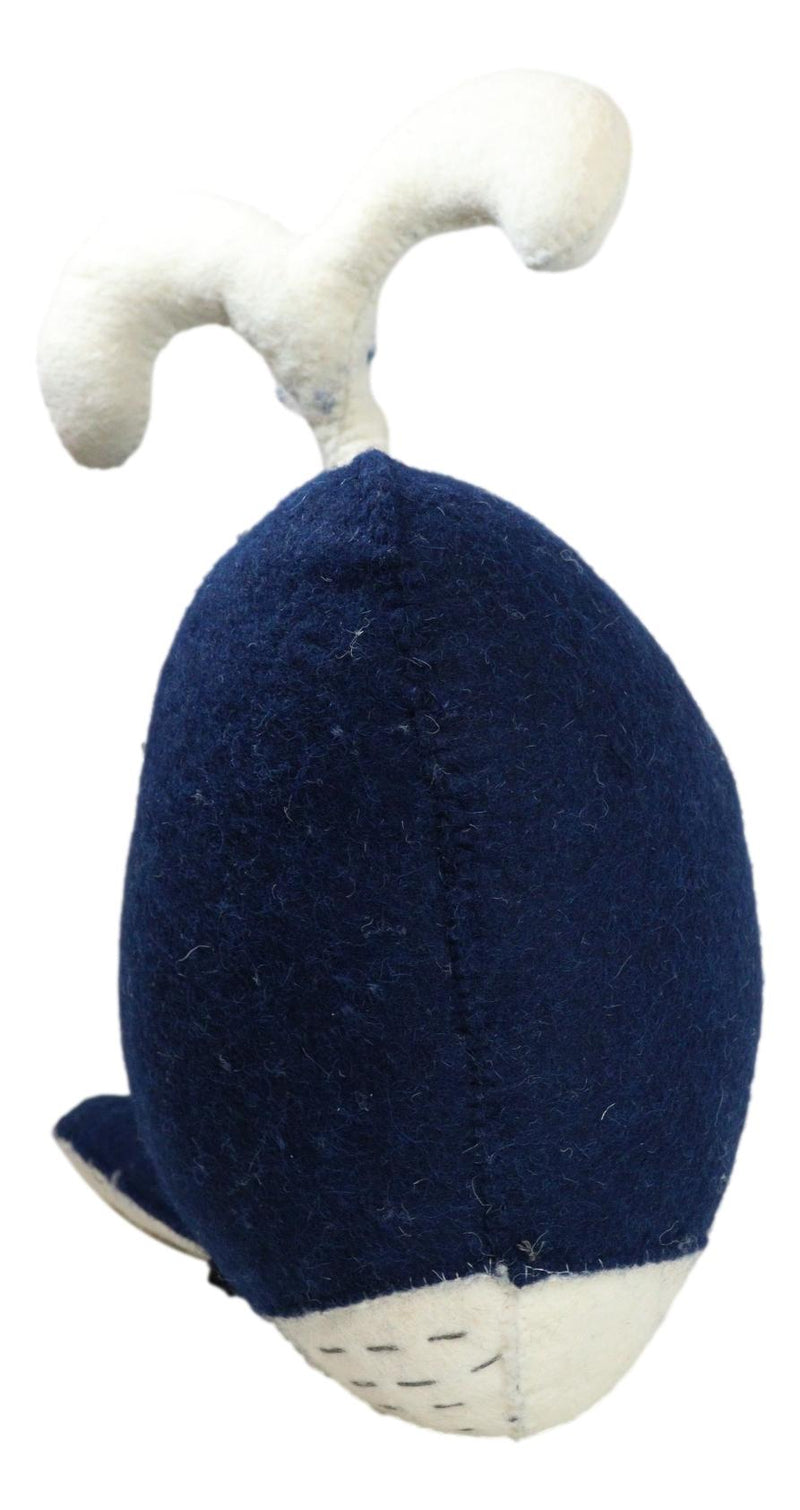 Fiona Walker England Handmade Organic Nautical Blue Whale Wall Decor Large 25"W