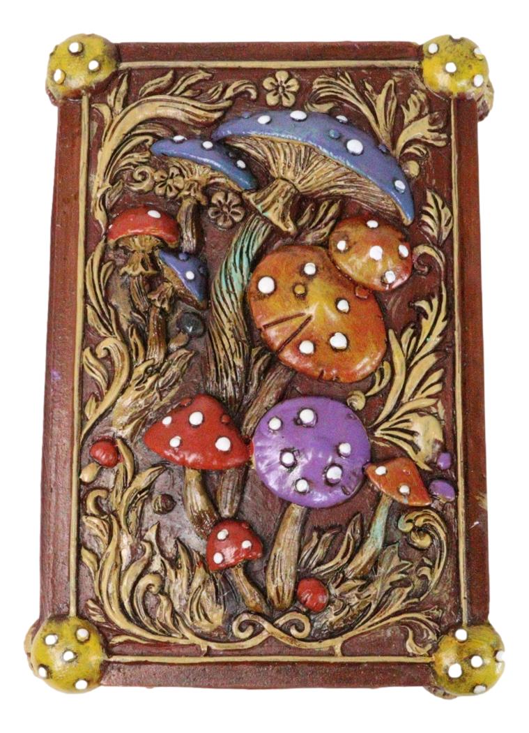 Witchcraft Toadstool Mushrooms Forest Wicca Ornate Tarot Cards Trinket Box