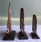 Balinese Wood Handicrafts Tropical River Angel Fish Family Set of 3 Figurines