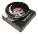 Witchcraft Wicca Dark Forest Toadstool Mushrooms And Fungi Round Incense Holder
