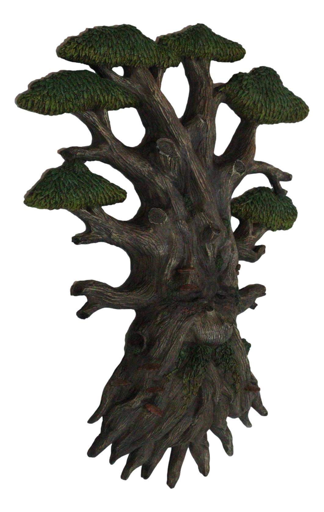 Nature Spirit God Celtic Greenman Tree Ent Canopy Hanging Wall Decor Plaque