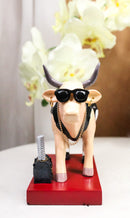 Cow Parade Diva Goddess of Fashion A Bull With Black Purse Collector's Figurine