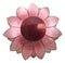 Fuchsia Pink Capiz Seashells Lotus Flower Votive Tea Light Candle Holder 8.5"D