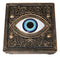 Auspicious Evil Eye Of Providence With Sacred Symbols Square Decorative Box
