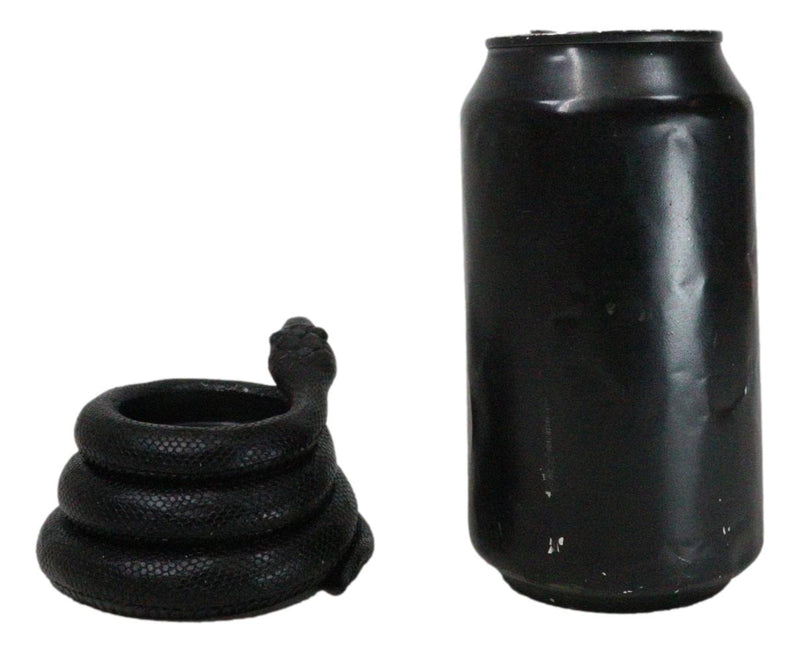 Pack Of 2 Witchcraft Dark Magic Black Coiled Snake Tea Light Votive Candleholder