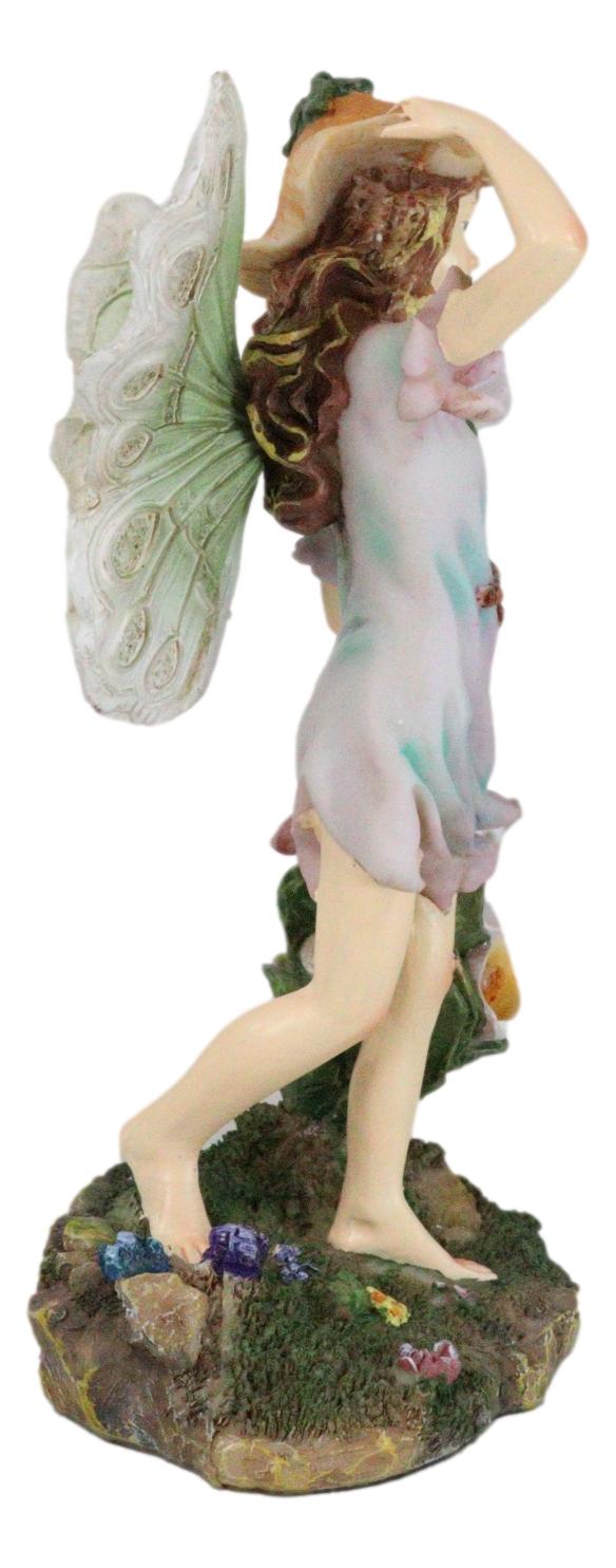 Enchanted Garden Calla Lily Floral Fairy Carrying A Bouquet Of Flowers Figurine