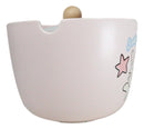 Whimsical Anime Sweet Rabbit Donburi Ramen Soup Bowl With Chopsticks And Lid