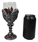 Occultic Sabbatic Goat Baphomet With Pentagram Wine Glass Goblet Drink Beverage Chalice