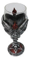 Occultic Sabbatic Goat Baphomet With Pentagram Wine Glass Goblet Drink Beverage Chalice