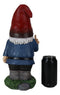 Feisty Rude Go Away! Gnome Dwarf Flipping The Bird Middle Finger Figurine 13"H