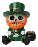 Furry Bones Leppy The Lucky Green Irish Leprechaun Skeleton Gold Pot Figurine