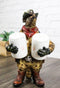 Western Texas Cowboy Armadillo Spice Sheriff Salt And Pepper Shakers Holder