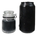 Set of 3 Wicca Halloween Ritual Black Opium Protection Spell Candle in Glass Jar
