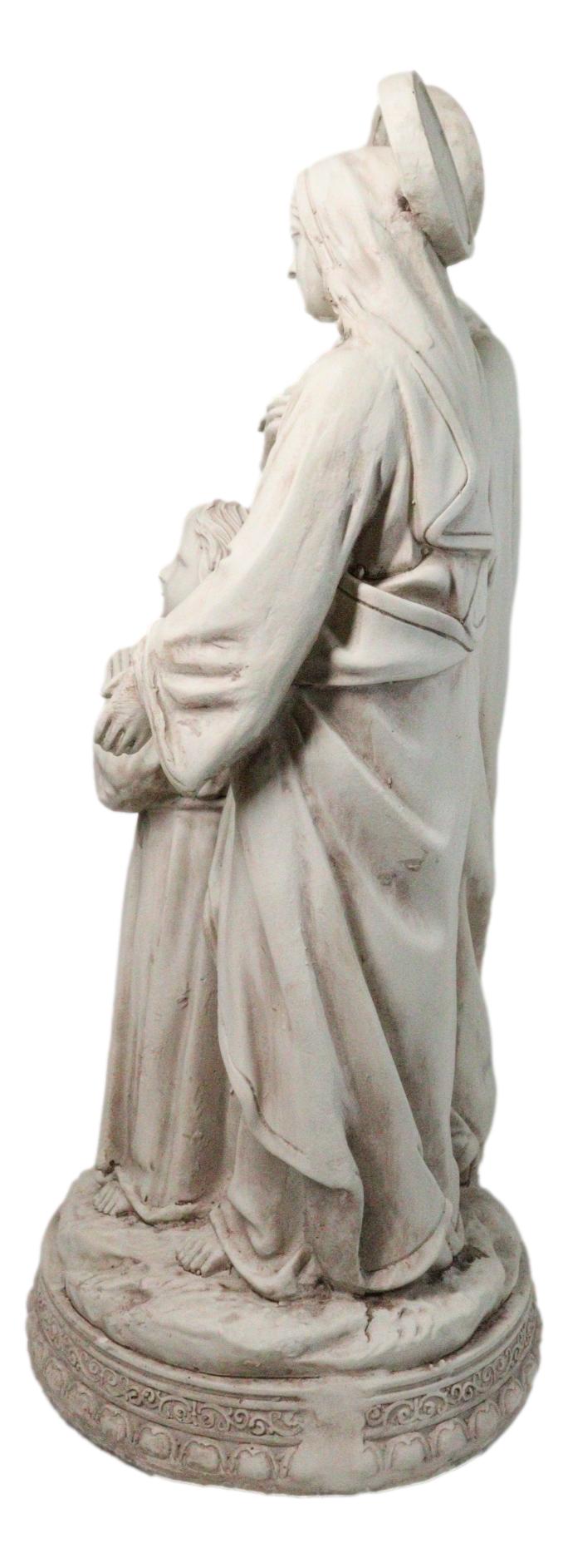 Catholic Church The Holy Family Mary Joseph Jesus Large Outdoor Statue 24" Tall - Ebros Gift