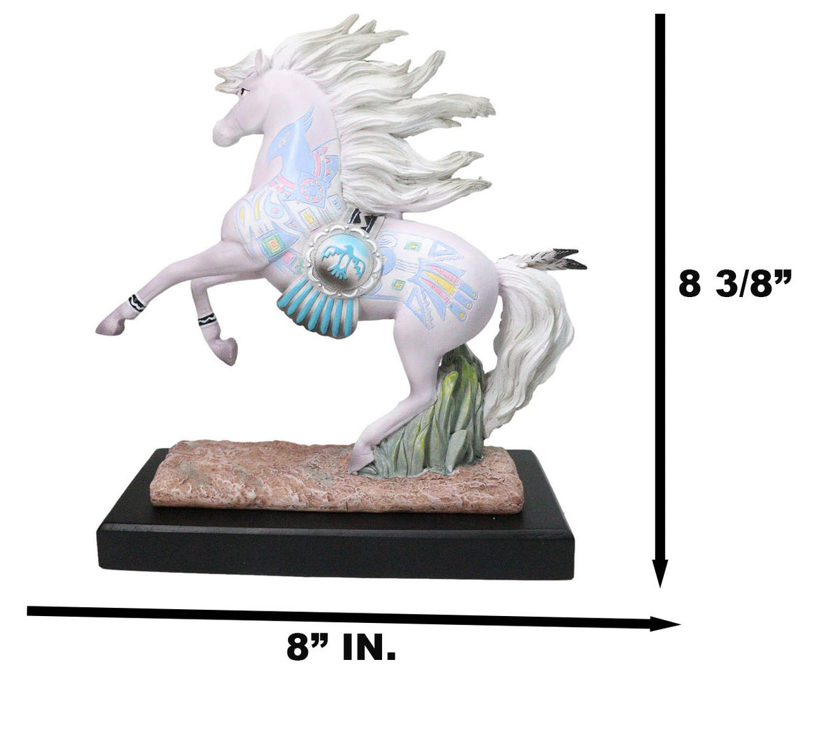 Native American Thunderbird Horse Western Decor Figurine By Laurie Prindle