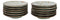 Set Of 12 Sakura Cherry Blossoms Japanese Porcelain Appetizer Dessert Plates