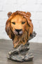 Safari Grasslands Jungle Pride Rock Lion King Bust Decorative Figurine 4.75" H