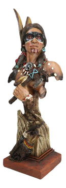 Koitsenko Hunter Native American Indian Chief Warrior Holding Axe Bust Figurine