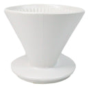 White Porcelain Artisan Coffee Maker Pour Over Dripper Filter Cup Top Part