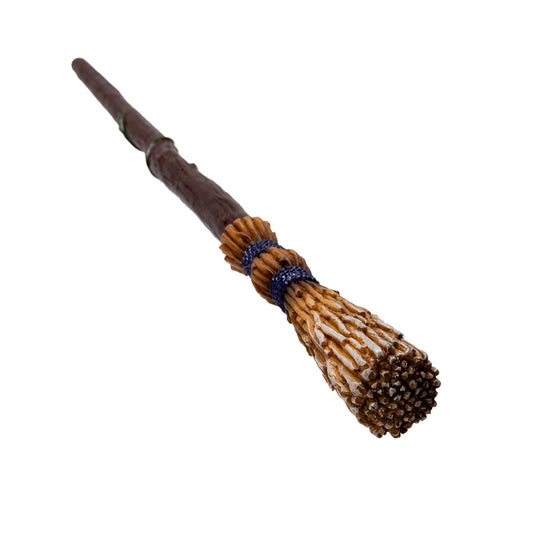 Witch Double Banded Twisted Vine Magical Flying Broom Stick Magic Wand Cosplay
