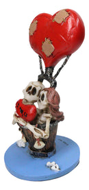 Day Of The Dead Skeleton Couple In Hot Air Balloon Love Will Lift Us Up Figurine