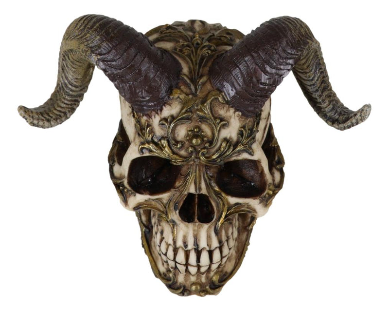 Day of The Dead El Diablo Horned Devil Skull Hell Spawned Imp Ram Demon Figurine