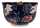 Feng Shui Zen Garden Pond Water Ripples Goldfish Ramen Soup Bowl With Chopsticks
