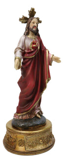 Catholic Christian Sacred Heart of Jesus Christ With Rosary Drawer Box Figurine