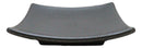 Pack Of 5 Black Tetsu Kesho Collection Square Appetizer Dessert Salad Plates