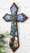Rustic Country Windmill By Cottage Barn Home With Starry Night Skies Wall Cross