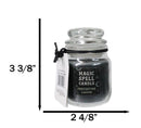 Set of 3 Wicca Halloween Ritual Black Opium Protection Spell Candle in Glass Jar