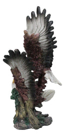 Wild Heritage Bald Eagles Fighting Figurine 2 American Eagles in Mid-Air Battle